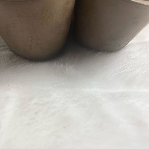 Dr Scholl’s nurse’s clogs tan with bronze strap size 10 - Picture 7 of 12